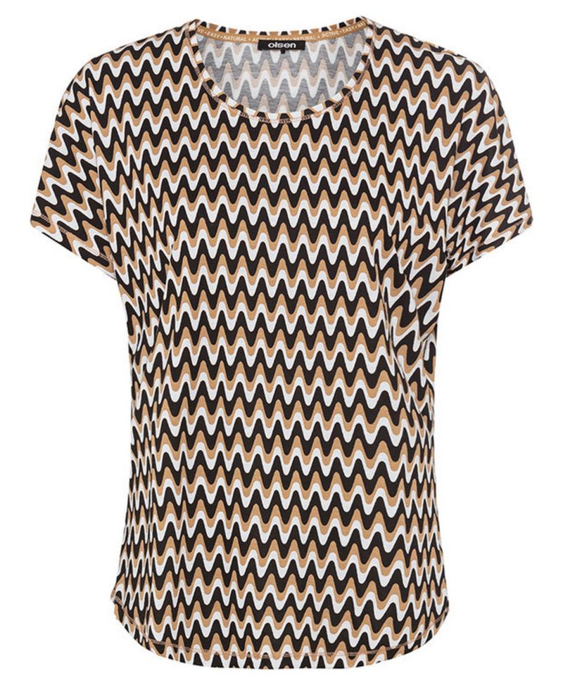 Women's Waved Striped T-Shirt