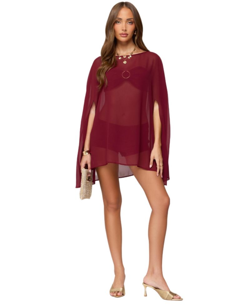 Women's Mckenzie Sheer Chiffon Poncho