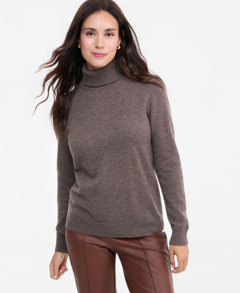 Petite Cashmere Turtleneck Sweater