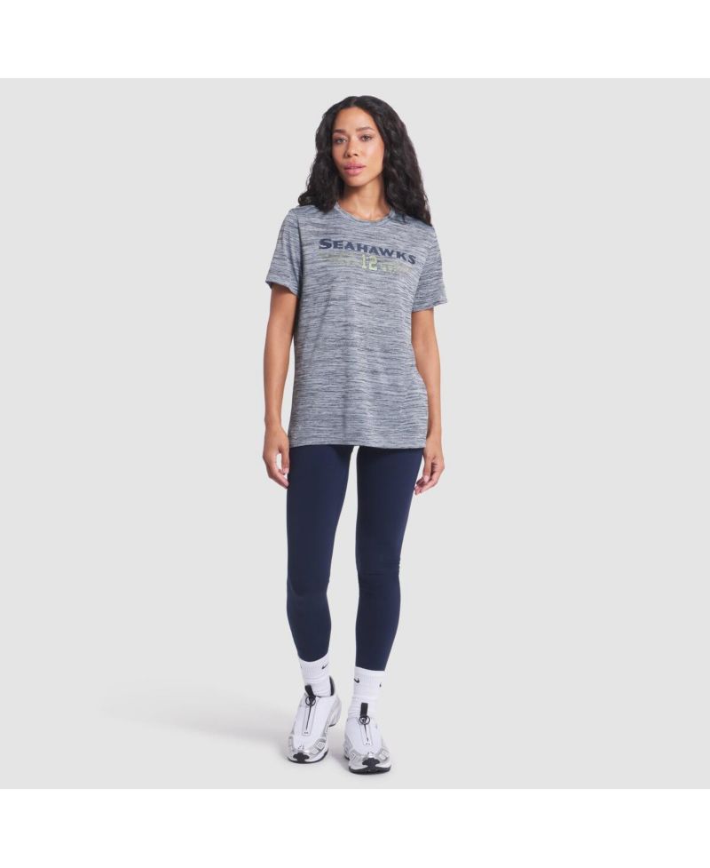 Women's Wolf Gray Seattle Seahawks 2025 Rivalries Collection Sideline Velocity Dri-FIT T-Shirt