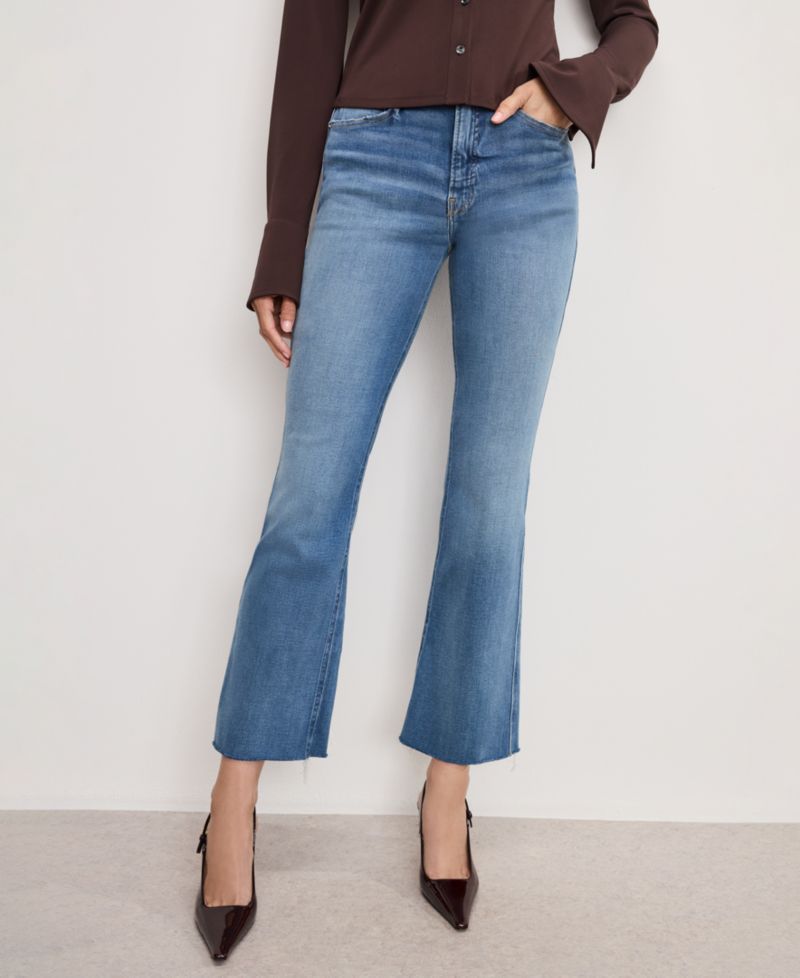 Women's Mini Flare High-Rise Jeans, Regular and Plus