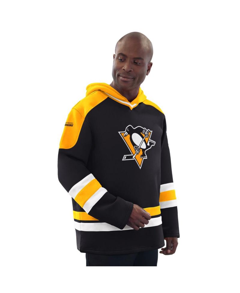 Men's Black/Gold Pittsburgh Penguins Hockey Pullover Hoodie