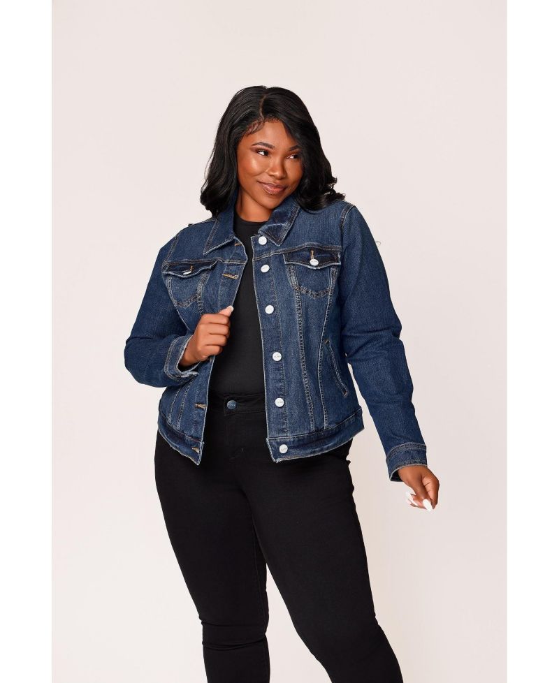 Women's Denim Jacket in 25" Length