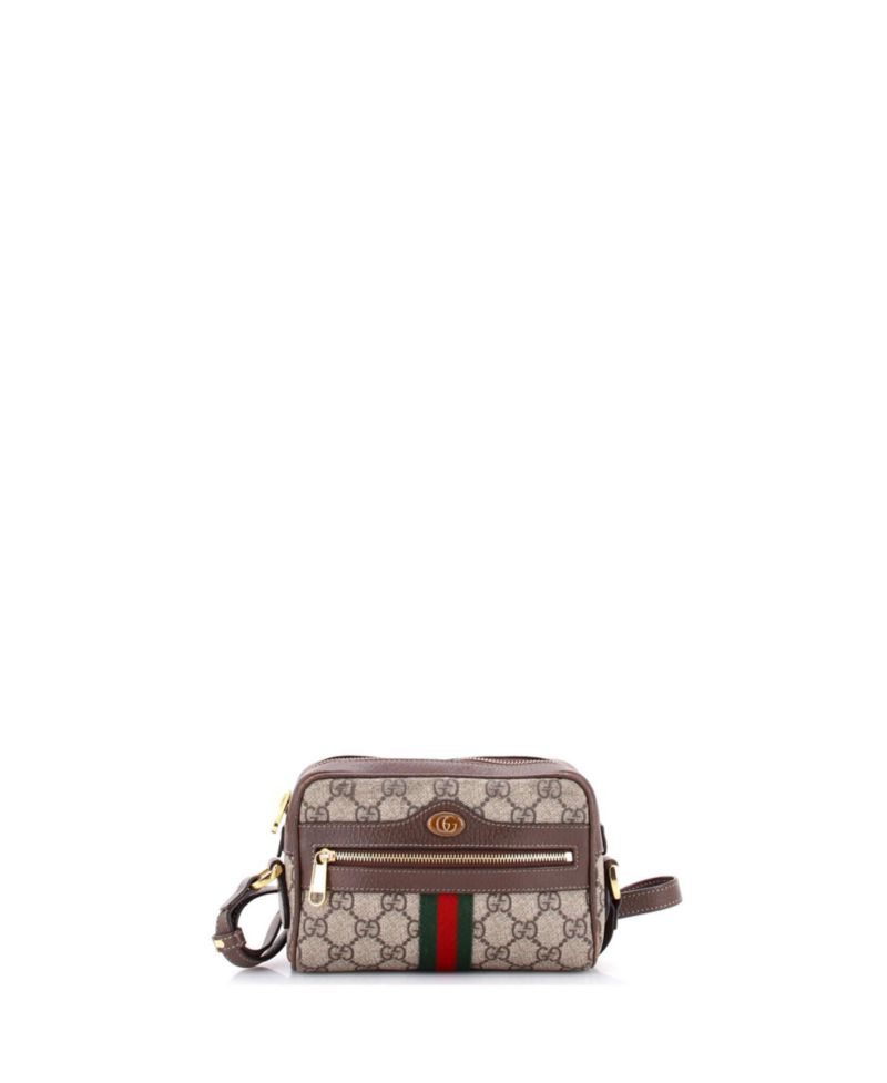 Mini Ophidia Shoulder Bag GG Coated Canvas