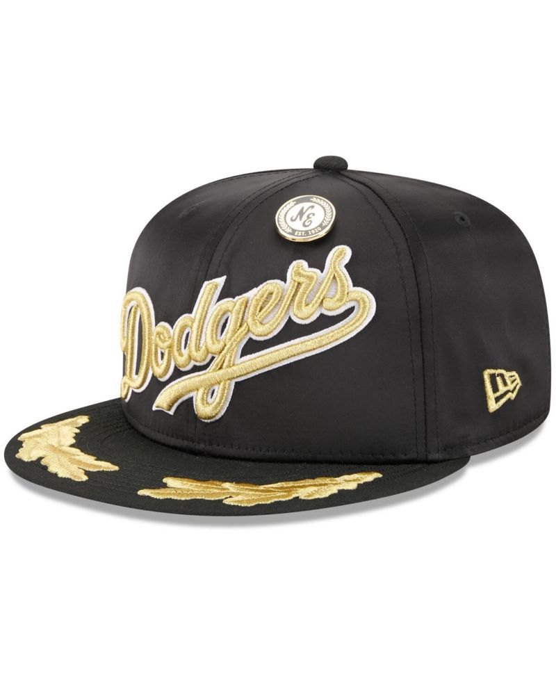 Men's Black Los Angeles Dodgers 2025 59FIFTY Day Gold Leaf 59FIFTY Fitted Hat