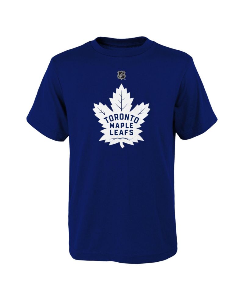 Big Boys and Girls Blue Toronto Maple Leaf's Primary Logo T-Shirt
