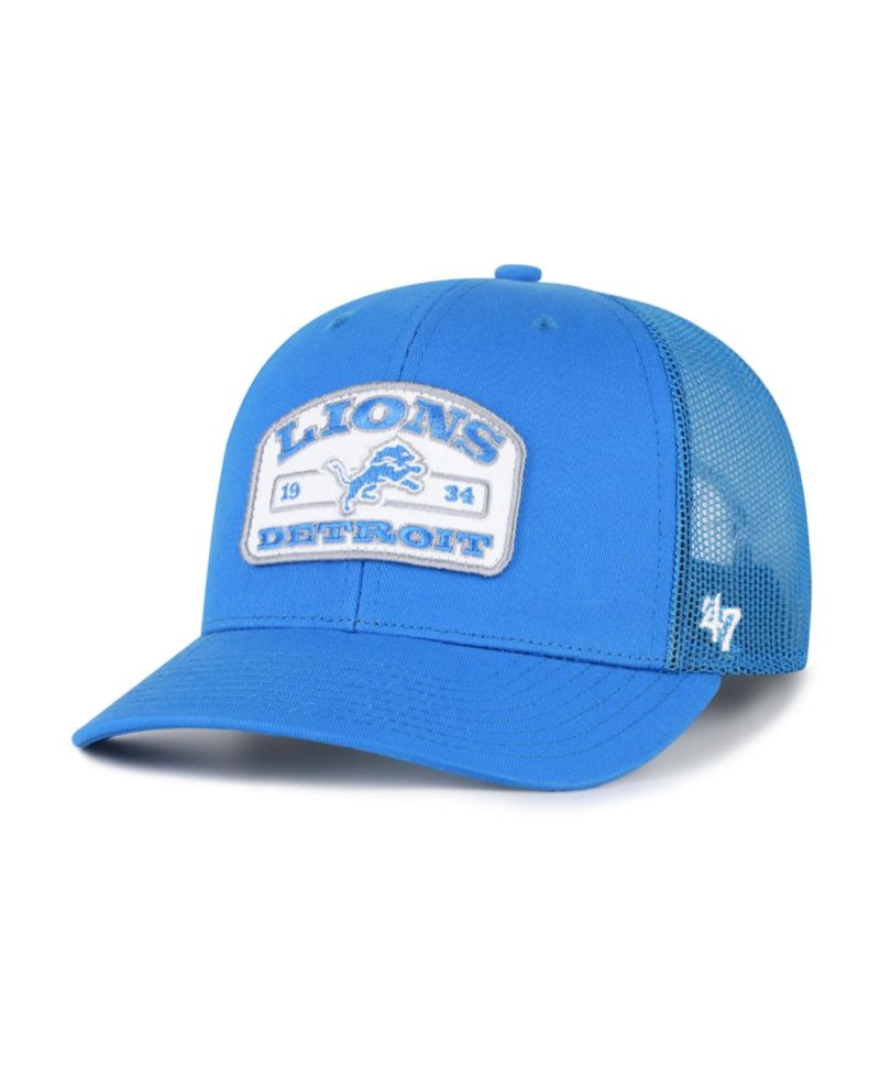 Men's '47 Blue Detroit Lions Roadway Adjustable Trucker Hat