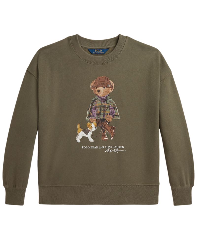 Girls' 7-16 Polo Bear Long-Sleeve Sweatshirt