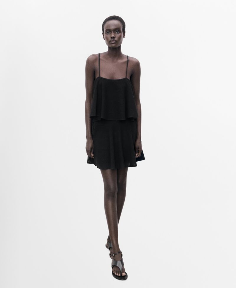 Women's Ruffle Knit Dress