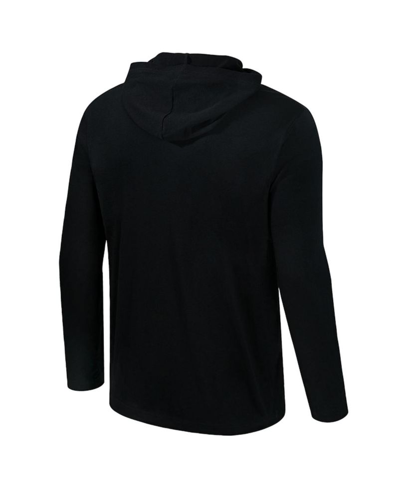Men's Black Army Black Knights Color Pop Active Blend Hooded Long Sleeve T-Shirt