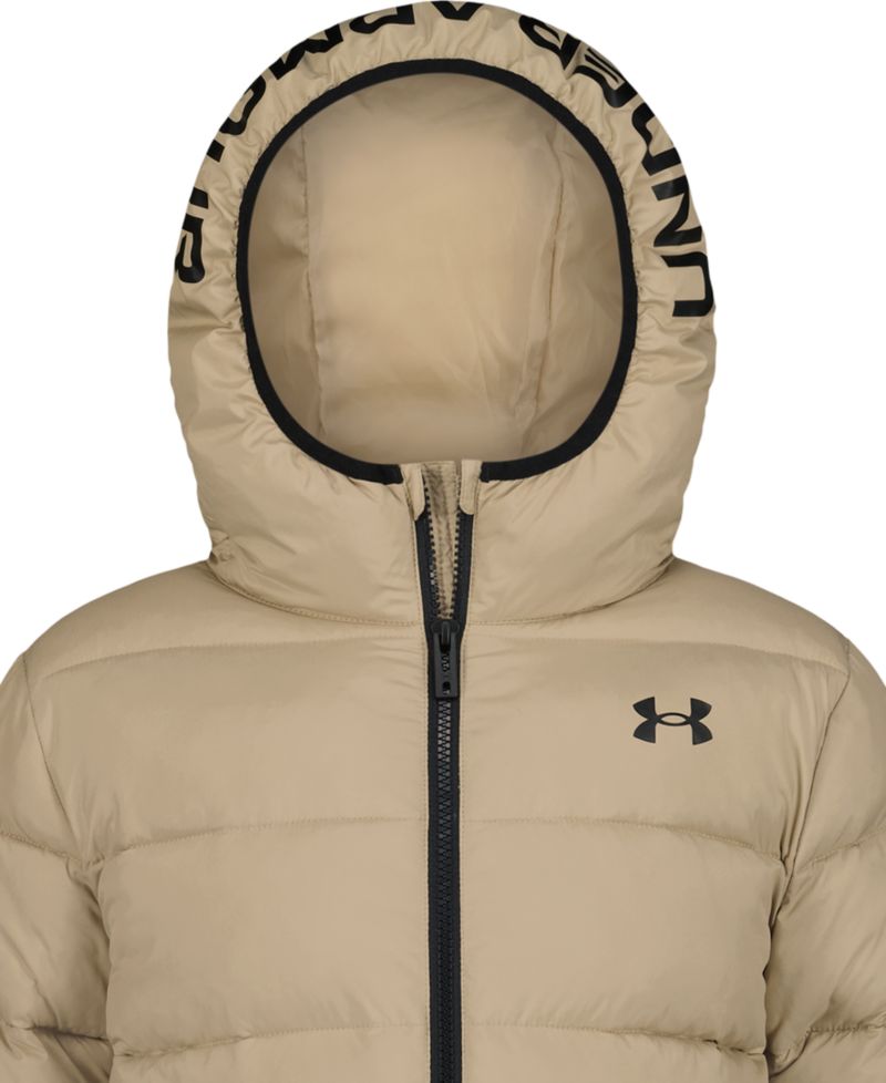 Boys' 8-20 Logo Full-Zip Puffer Hooded Jacket