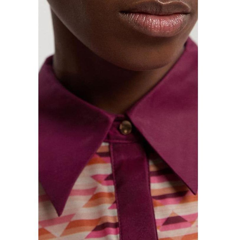 Women's Short Sleeve Midi Shirt Dress
