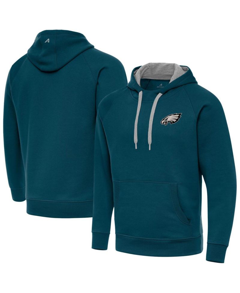 Men's Midnight Green Philadelphia Eagles Victory Pullover Hoodie