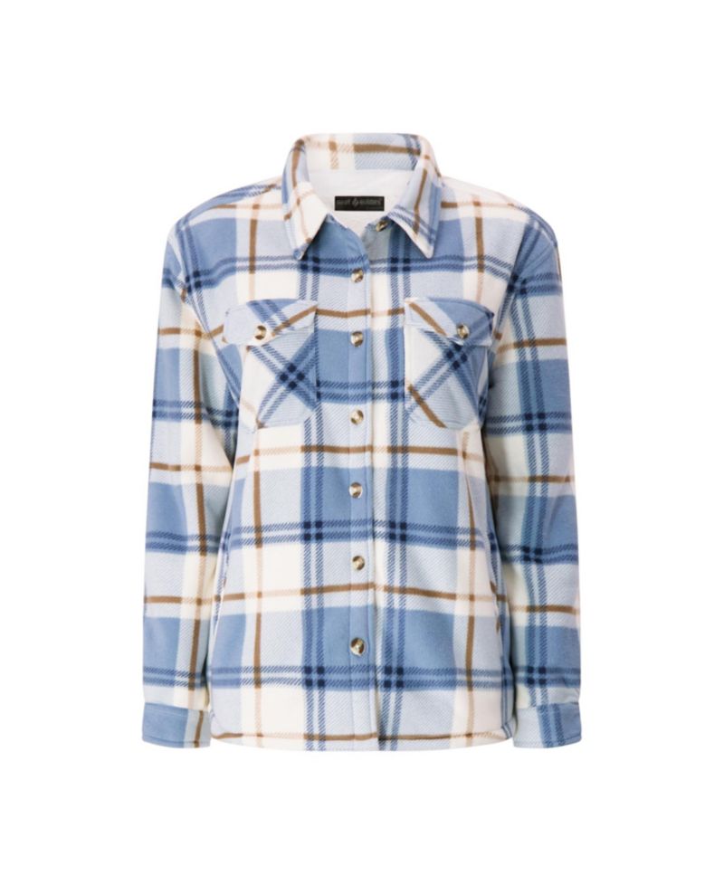 Women's Jacqueline Long Sleeve Plaid Shirt Jacket