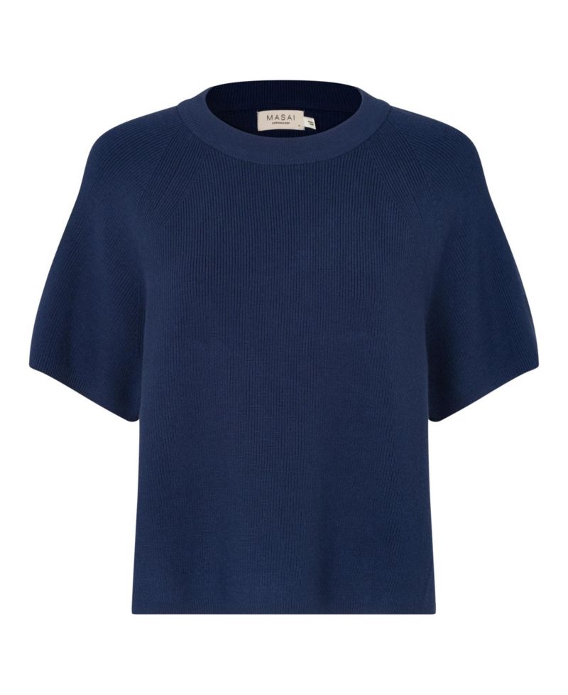 Women's MaFokimia Short-Sleeve Crewneck Pullover Knit Blouse
