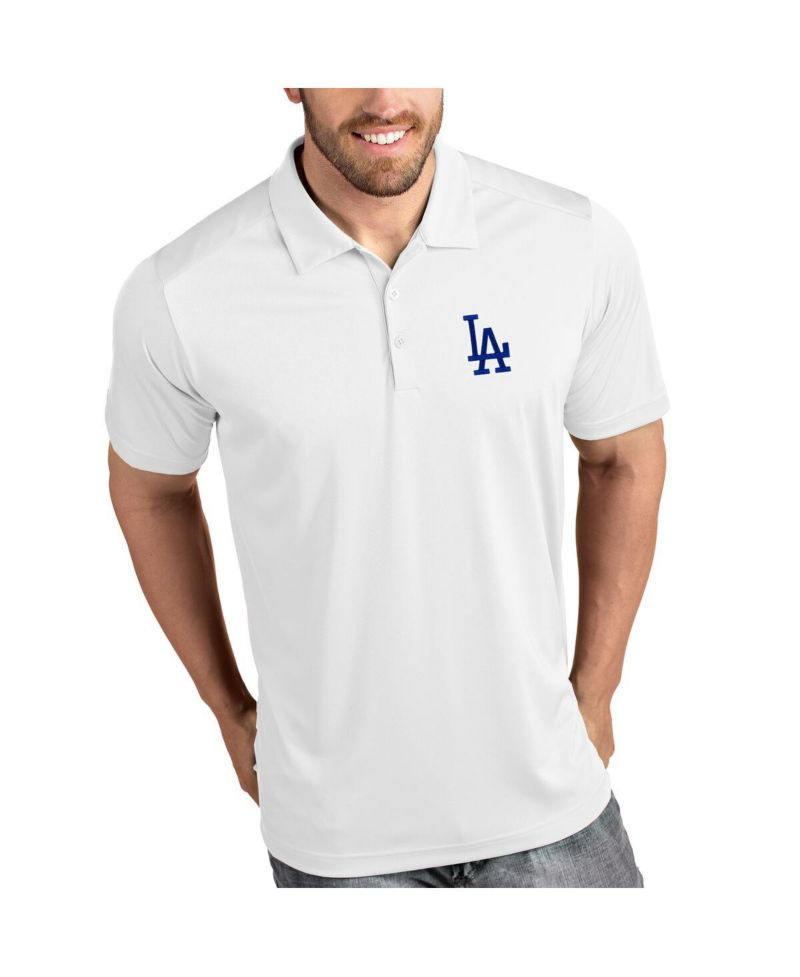 Men's White Los Angeles Dodgers Tribute Polo