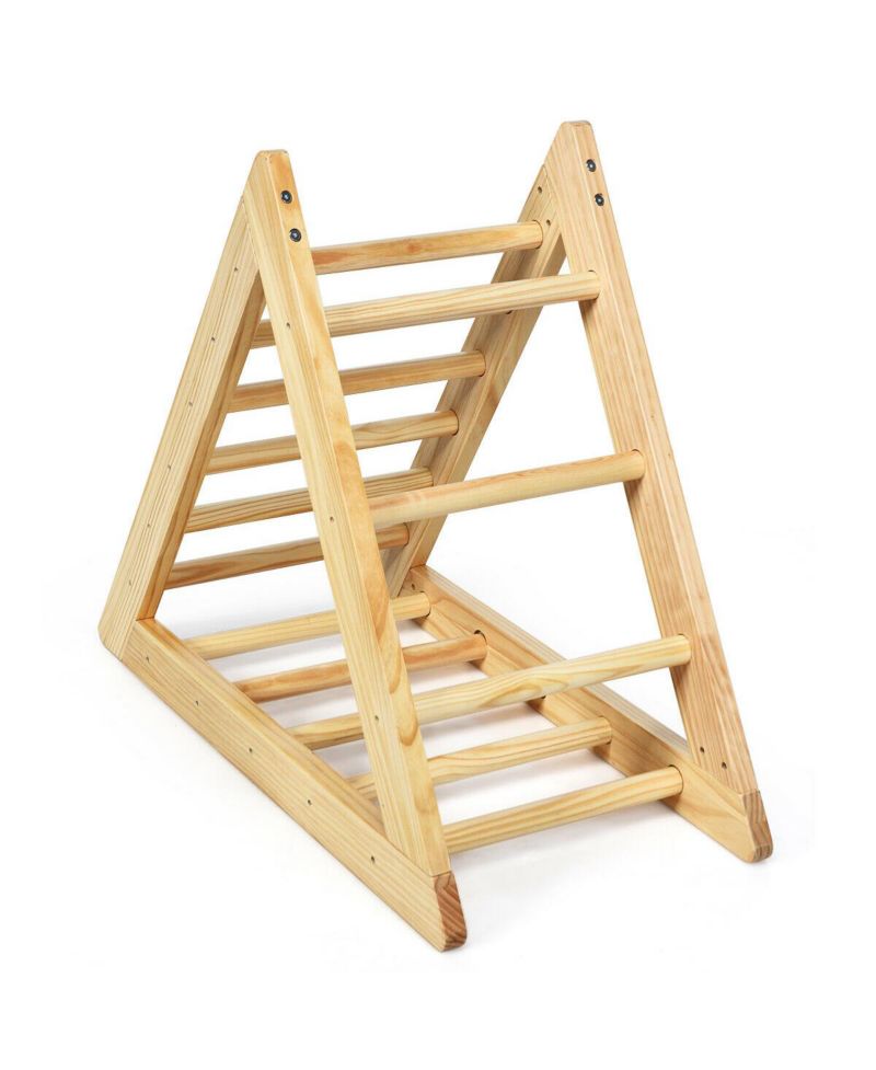 Wooden Triangle Climber for Toddler Step Training