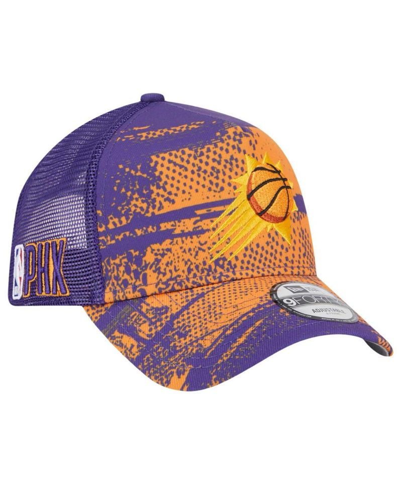 Men's Purple/Orange Phoenix Suns Tip Off A-Frame Trucker 9FORTY Adjustable Hat