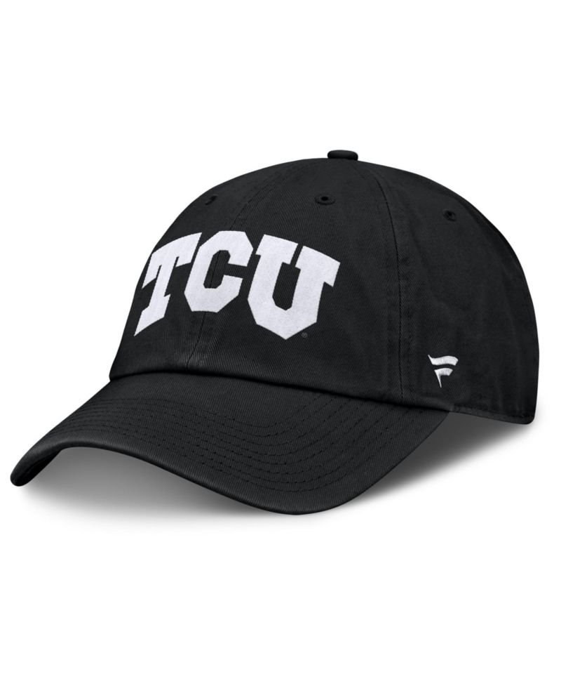 Men's Black TCU Horned Frogs Myth Adjustable Hat