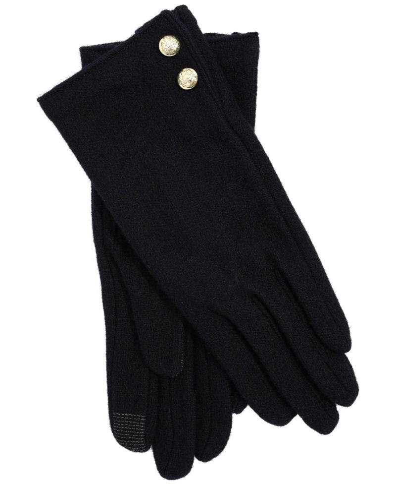 Two Button Cashmere Blend Touch Gloves