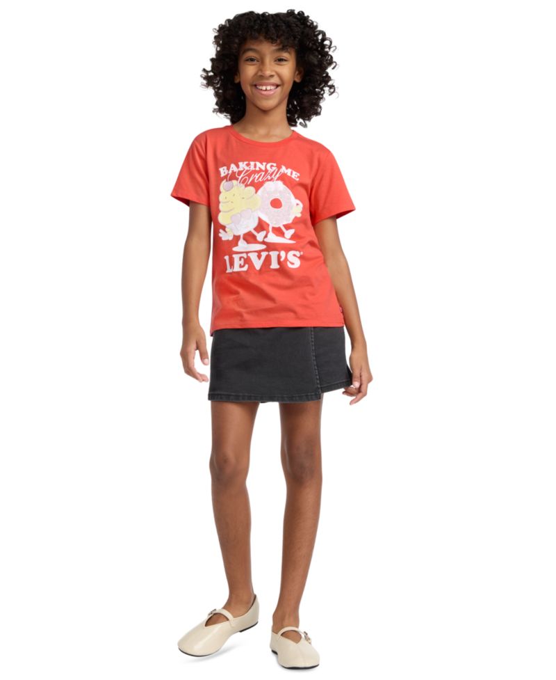 Girls' 7-16 Round Neck T-Shirt