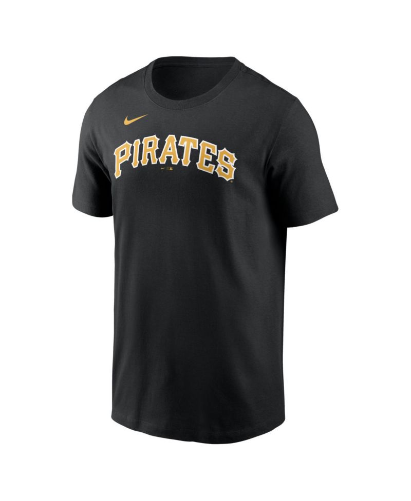 Men's Paul Skenes Black Pittsburgh Pirates Home Name & Number T-Shirt