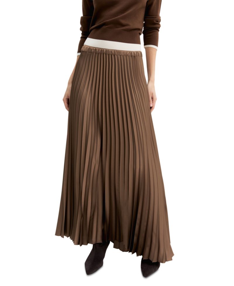 Women's Emmastrale High-Waisted Pleated Maxi Skirt