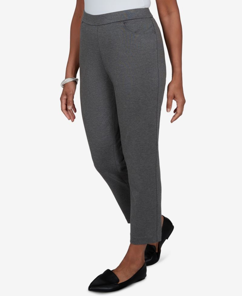 Petite Pull-On Mid-Rise Pants