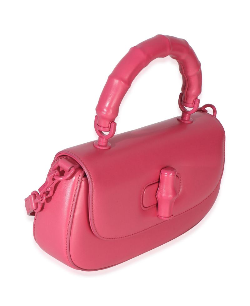 Pink Calfskin Medium Bamboo Diva Bag