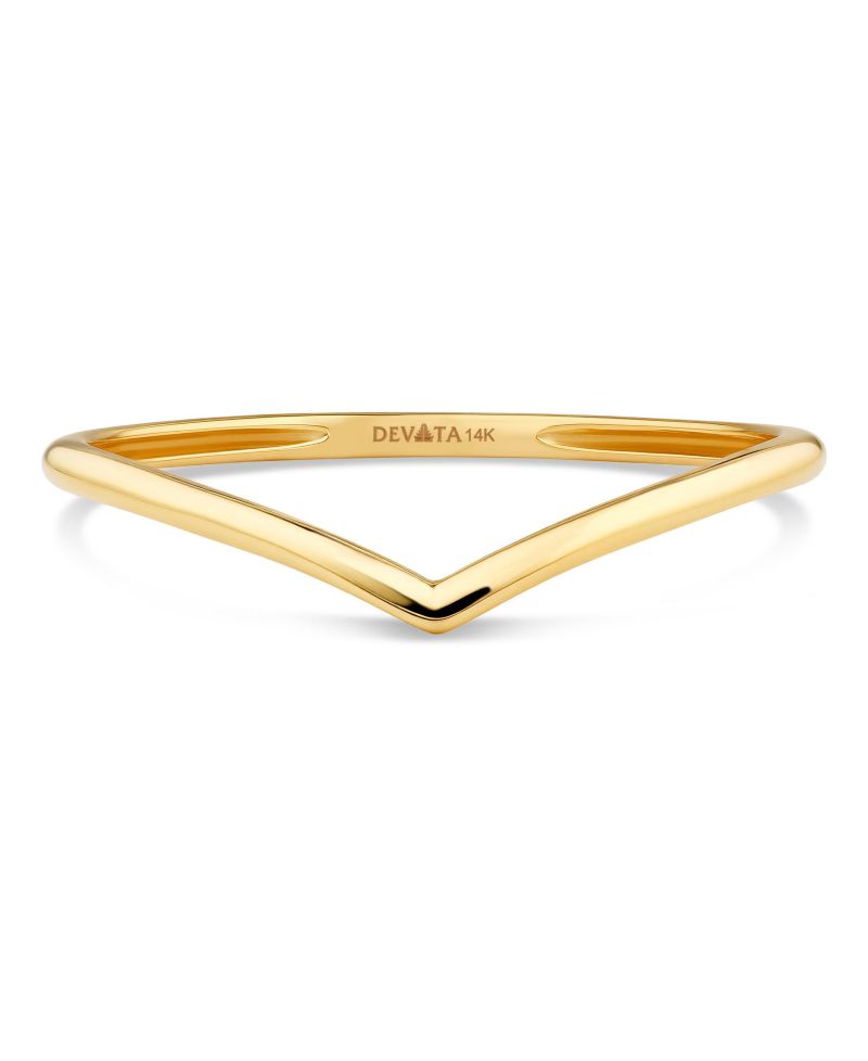 Chevron Ring in 14K Gold