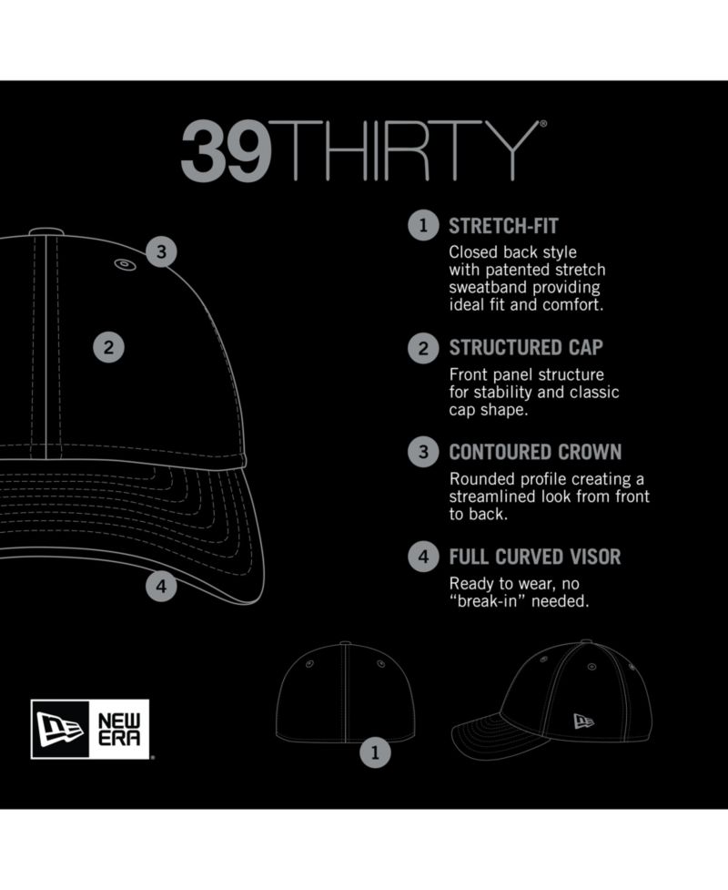 Men's Black/White Miami Marlins 2023 On-Field Batting Practice 39THIRTY Flex Hat