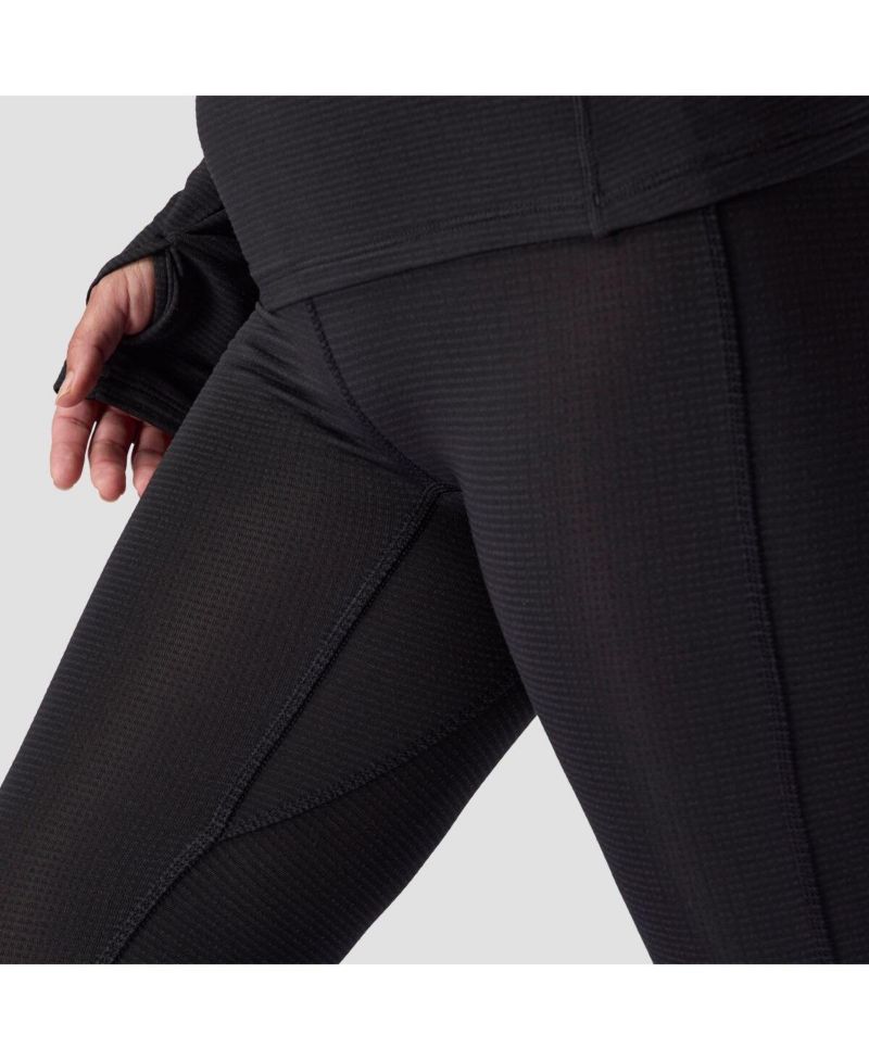 Women's BGA Pines Microgrid Ultra-Lt Baselayer Bottom Lightweight Long Underwear Bottoms