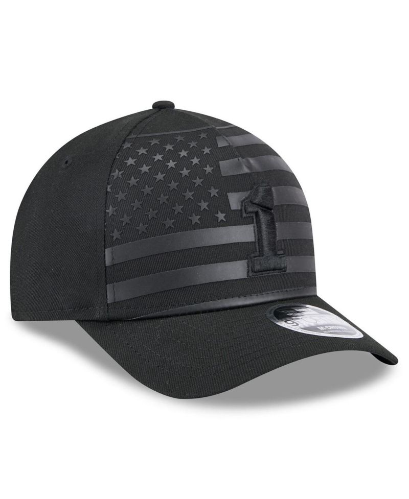 Men's Black Ross Chastain American Flag 9FORTY M-Crown A-Frame Adjustable Hat