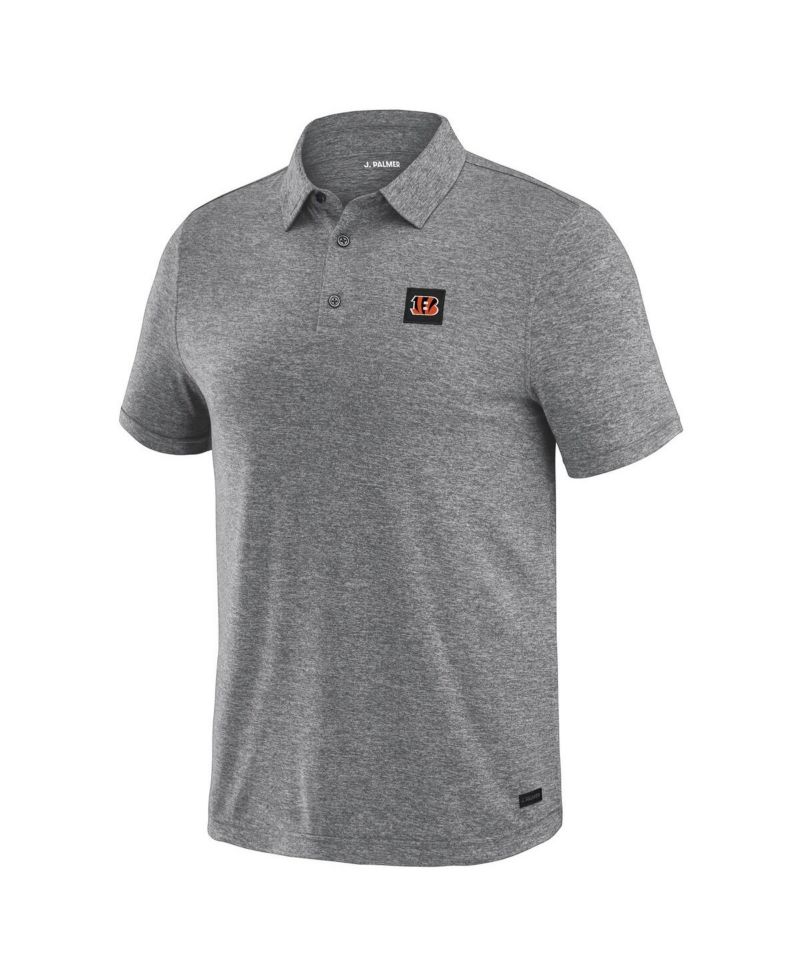 Men's Black Cincinnati Bengals Four Down Polo Shirt