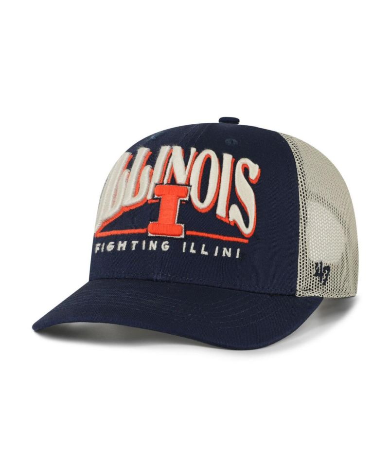 Men's Navy Illinois Fighting Illini Arid Adjustable Trucker Hat