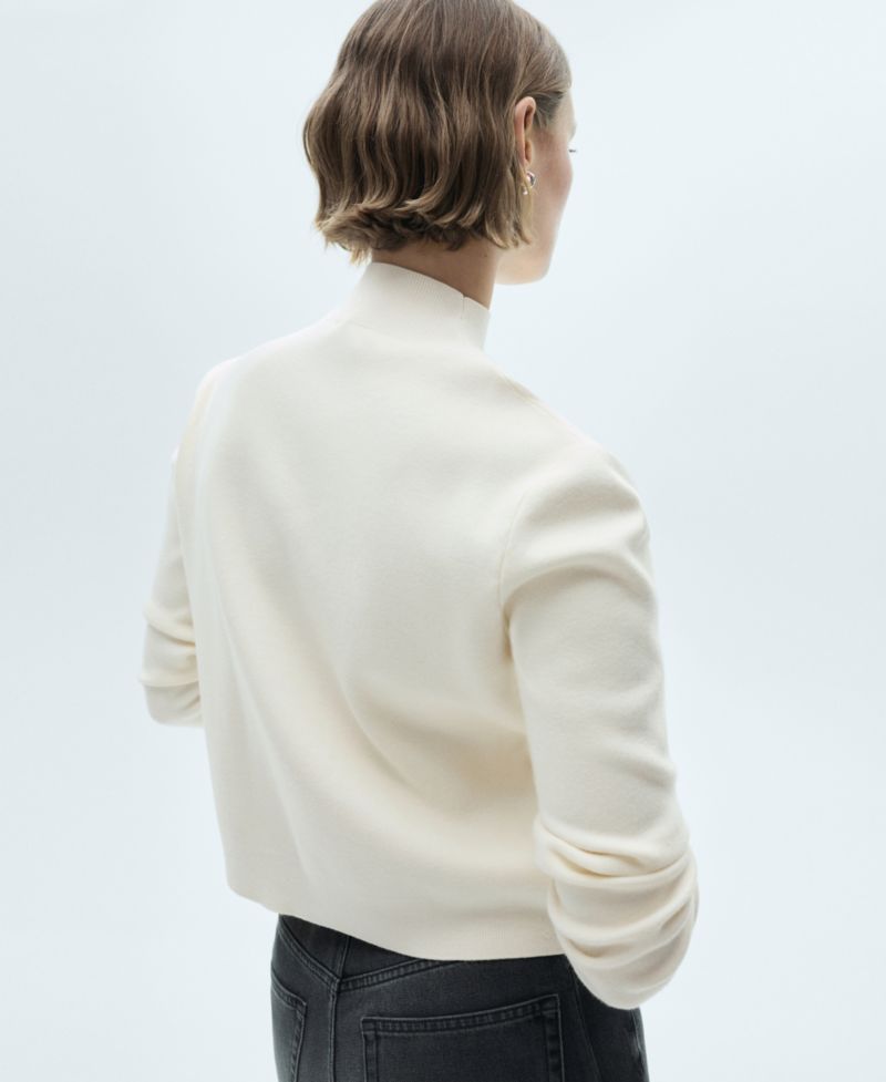 Women's Perkins-Neck Knitted Sweater