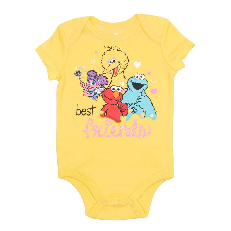 Baby Girls 5 Pack Bodysuits Newborn to