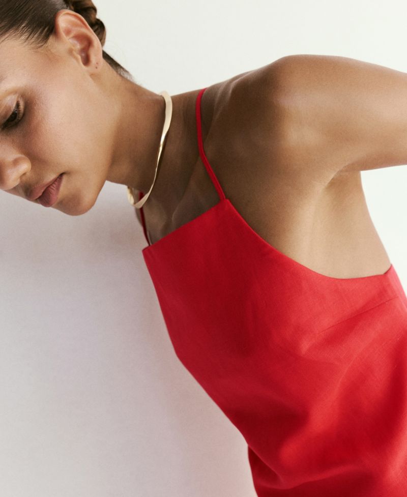 Women's Linen Crop Top