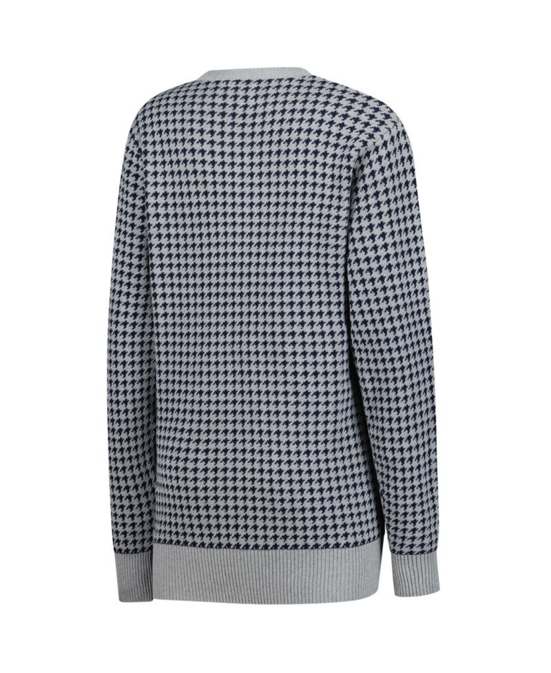 Men's and Women's Gray Penn State Nittany Lions Renew Knit Vintage Houndstooth Sweater