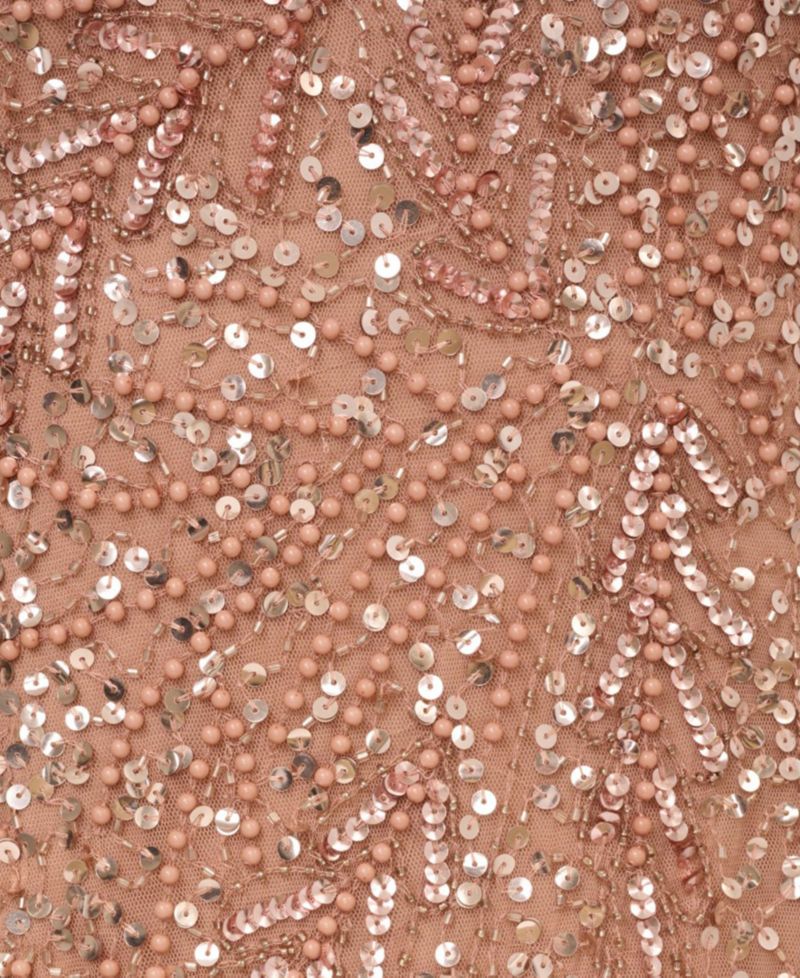 Petite V-Neck Beaded Dress