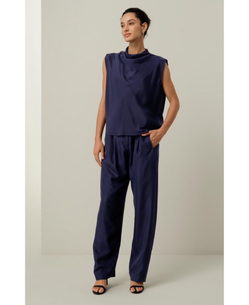 Women's Silk Habotai Sleeveless Top
