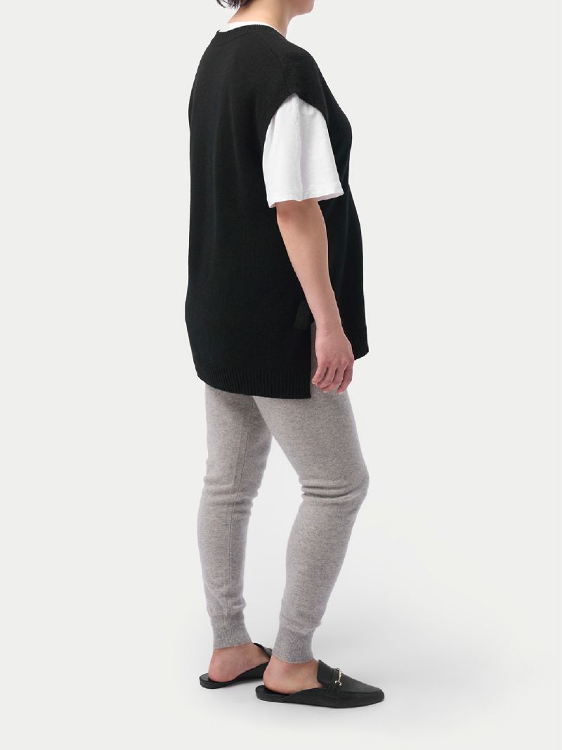 Maternity Over Bump Cashmere Knit Pants