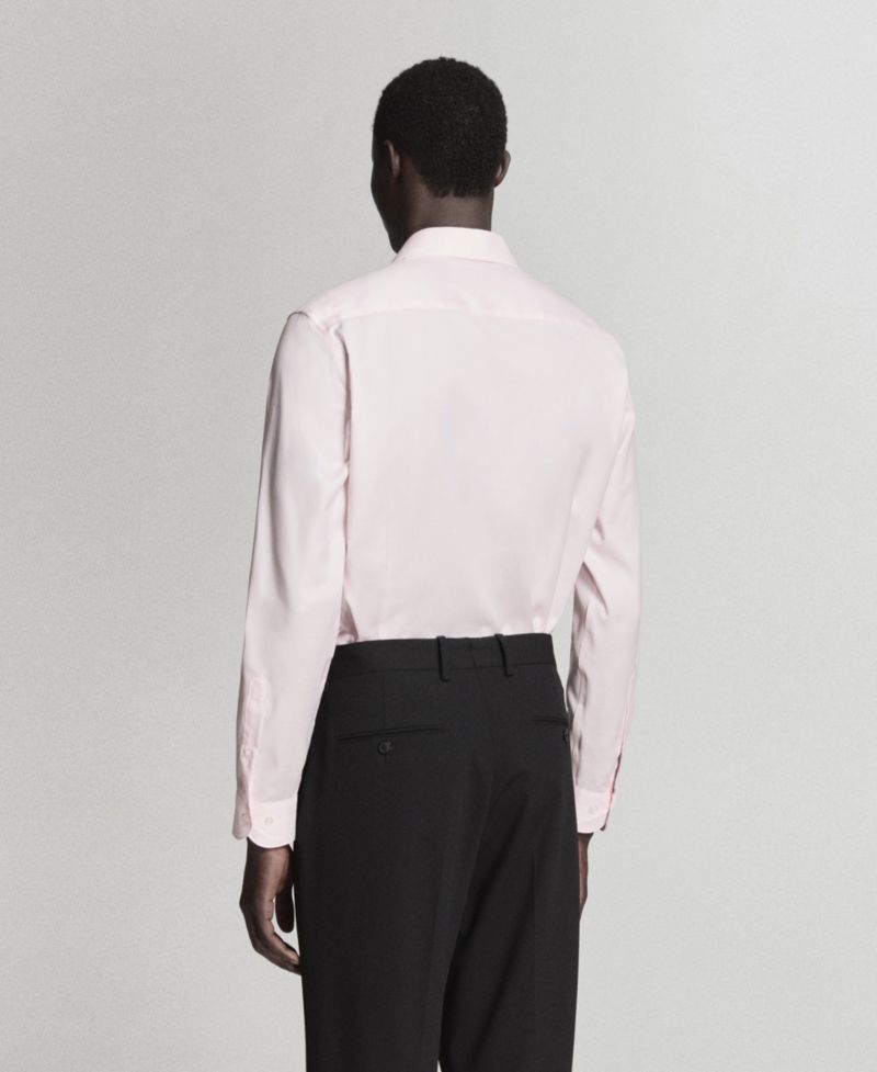 Men's Cotton Slim-Fit Suit Shirt
