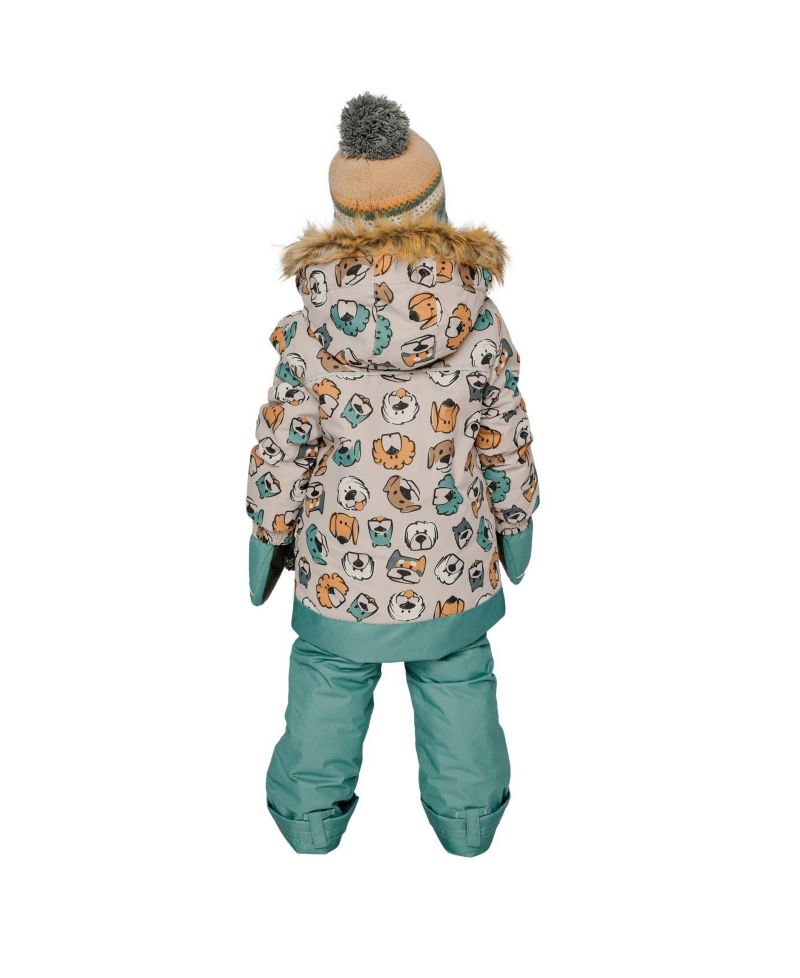 Big Boys 6-8 Two Piece Discover Snowsuit Printed with Dogs