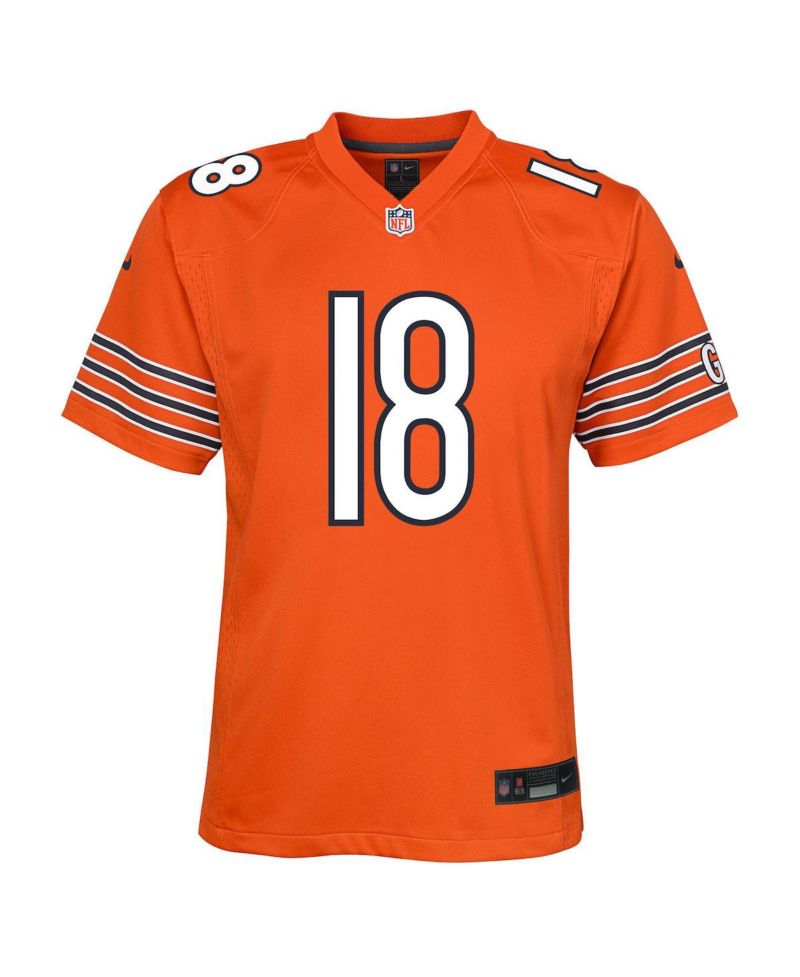 Big Boys and Girls Caleb Williams Orange Chicago Bears Game Jersey