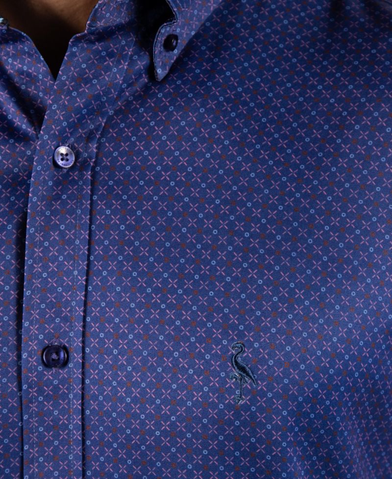 Men's Check Printed Performance Shirt