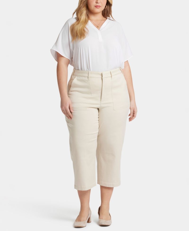 Plus Size Utility Relaxed Straight Leg Pants