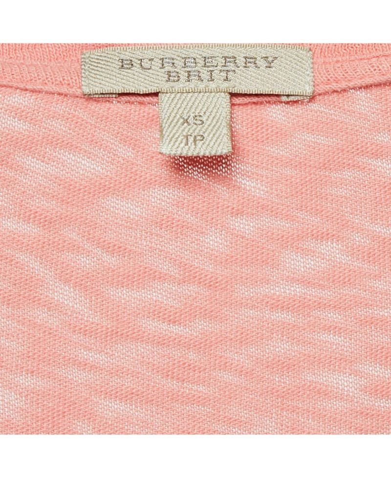 Women's Brit Check Sprayed Cotton Scoop Neck T-Shirt