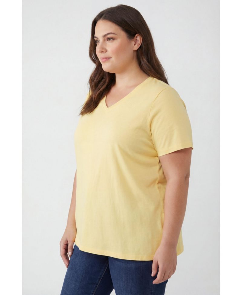 Plus Size Within Perfect Short-Sleeve V-Neck Tunic