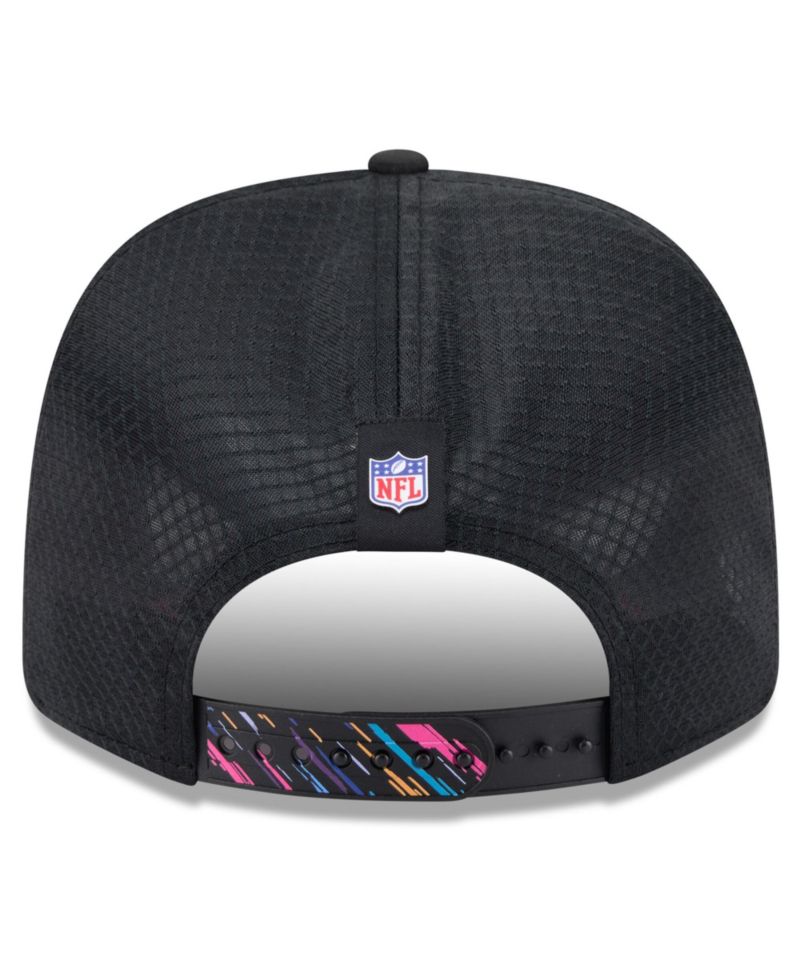 Men's Black Los Angeles Rams 2026 NFL Cruical Catch 9SEVENTY Adjustable Trucker Hat